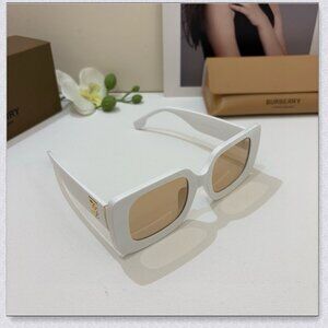 Burberry White Square Sunglasses